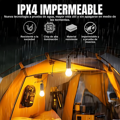 Lámpara Acampar GlowMate Solar - Cuélgala donde quieras, ilumina cuando lo necesites.