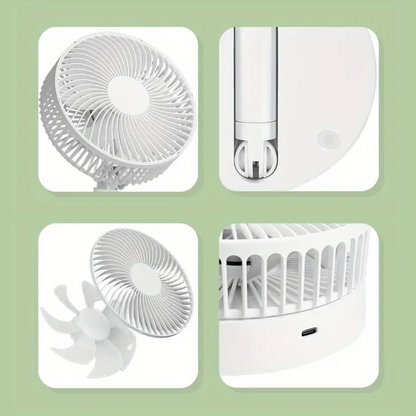 FoldCool - El ventilador que también sostiene tus momentos.