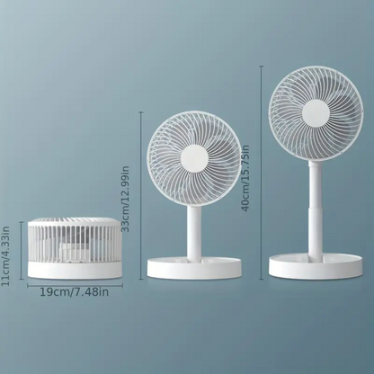FoldCool - El ventilador que también sostiene tus momentos.