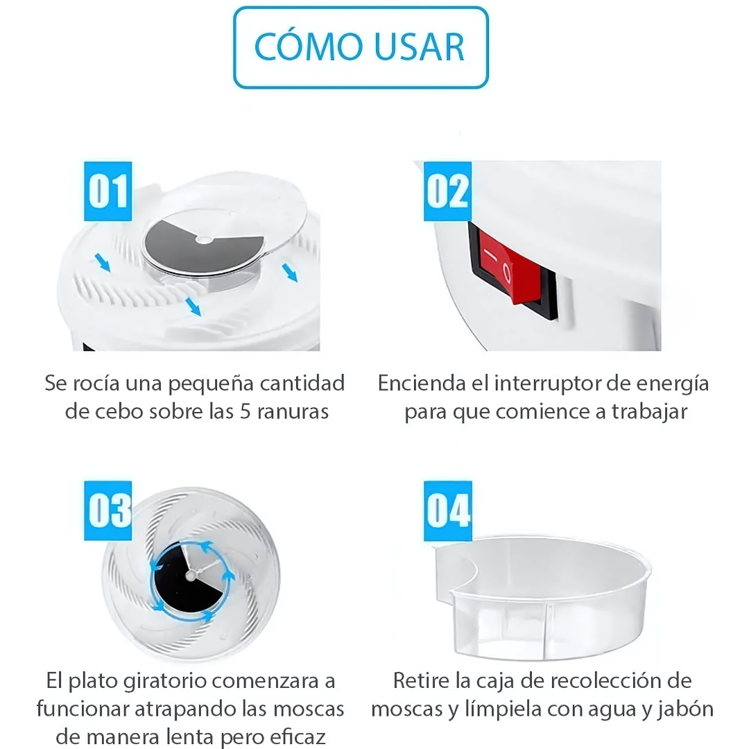 MATA INSECTOS - Atrapa moscas sin ruido, sin químicos y sin complicaciones
