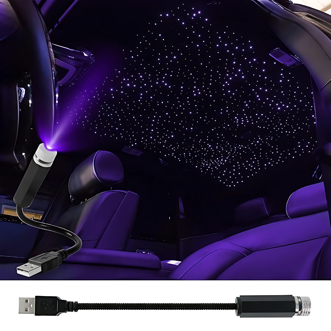 LUZ ESTELAR USB PARA AUTO – Iluminación ambiental premium, estilo elegante y una experiencia de lujo en cada trayecto