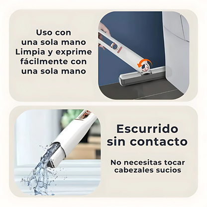 Mini Trapero EasyMop - Gira, escurre y olvida: limpieza sin complicaciones.