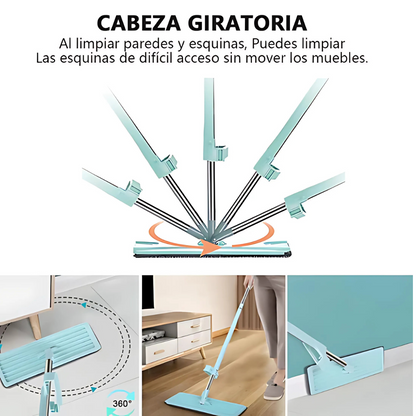 MICRO FIBRA - Gira, limpia y seca en segundos: la forma inteligente de cuidar tu hogar