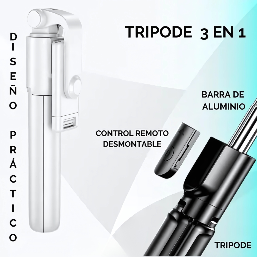 SELFIE STICK – Soporte, selfie stick y control remoto en un solo dispositivo