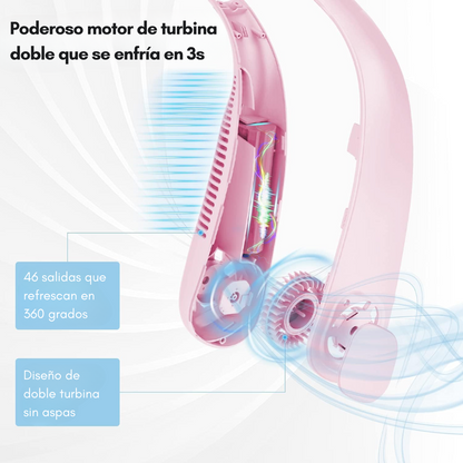 Ventilador BreezeBand - Comodidad y frescura alrededor de tu cuello.
