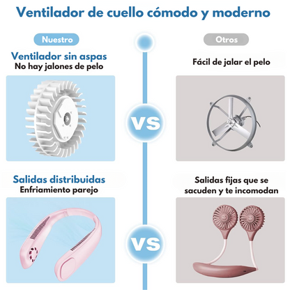 Ventilador BreezeBand - Comodidad y frescura alrededor de tu cuello.
